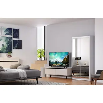 Skříň TEKEN 2D se zrcadly, bílá