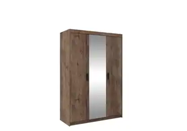 Skříň TEKEN 3D se zrcadlem, dub lefkas