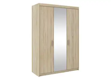 Skříň TEKEN 3D se zrcadlem, dub sonoma