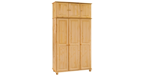 Skříň třídvéřová CULLEN, masiv borovice