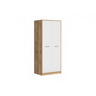 Skříň UNGERIA, dub wotan/bílý mat