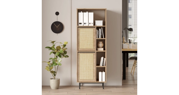 Skříň VELVON typ 1, vlašský ořech/dub