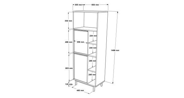 Skříň VELVON typ 1, vlašský ořech/dub