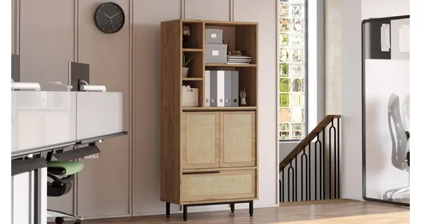 Skříň VELVON typ 2, vlašský ořech/dub