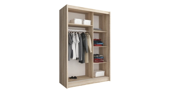 Skříň WILLIE 130 cm, bílá 