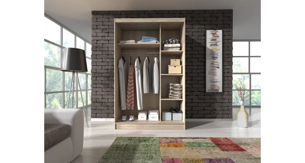 Skříň WILLIE 130 cm, dub sonoma