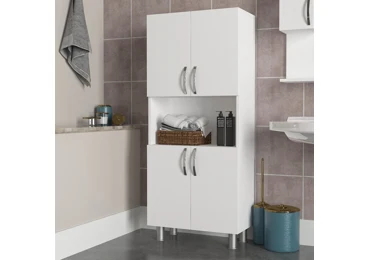 Skříňka do koupelny CASH, bílá