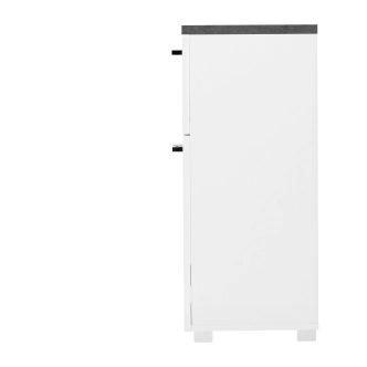 Skříňka ELZA 1D1S, bílá/beton