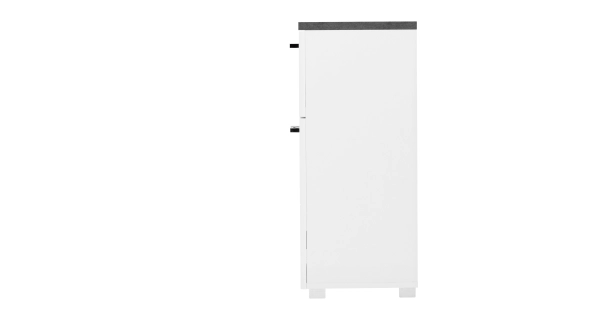 Skříňka ELZA 1D1S, bílá/beton