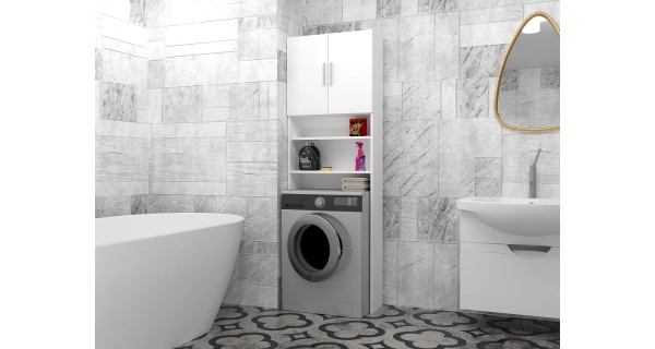 Skříňka nad pračku MODO, bílá DOPRODEJ