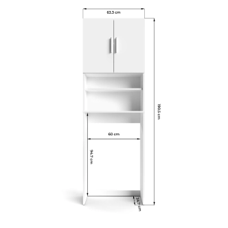 Skříňka nad pračku MODO, dub sonoma