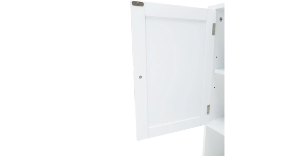 Skříňka nad WC/pračku NEATE, bílá