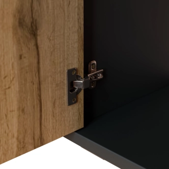 Skříňka NEJBY GIANNI PREMIUM typ 2, korpus: antracit, dvířka: dub wotan