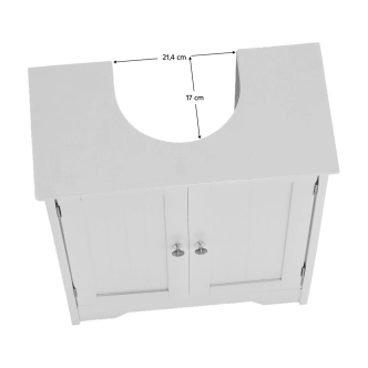 Skříňka pod umyvadlo NEATE, bílá