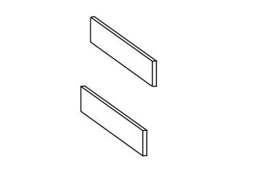 SNOW, boční sokly, bílé DOPRODEJ