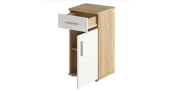 SORVEN koupelnová sestava, dub sonoma/bílá