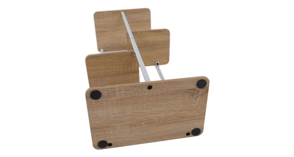 Stojan na květiny PEPEROMIA 1, bílá/dub sonoma