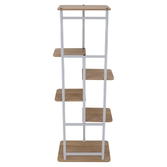 Stojan na květiny PEPEROMIA 2, bílá/dub sonoma