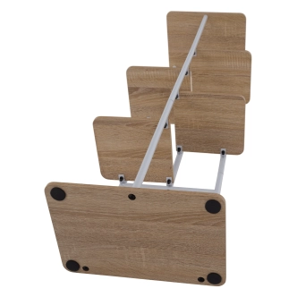 Stojan na květiny PEPEROMIA 2, bílá/dub sonoma