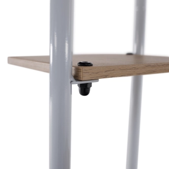 Stojan na květiny PEPEROMIA 2, bílá/dub sonoma