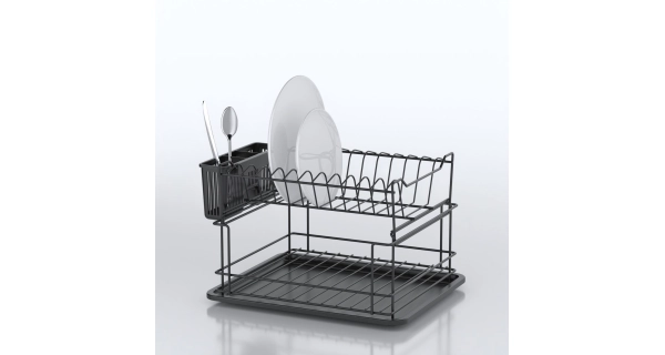 Stojan na nádobí NN01358, černá