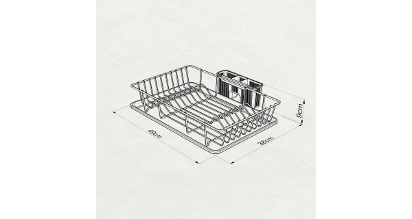 Stojan na nádobí NN01359, chrom