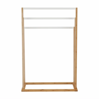 Stojan na ručníky NEMOKOW, přírodní/bílá