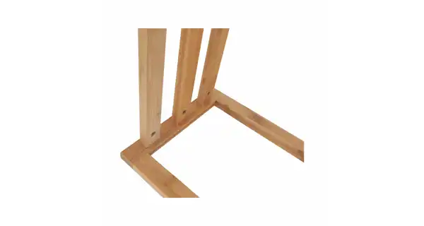 Stojan na ručníky NEMOKOW, přírodní/bílá