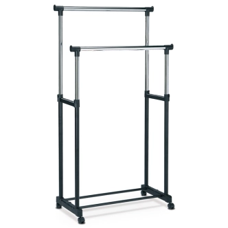 Stojan na šaty GALVA, černá/chrom