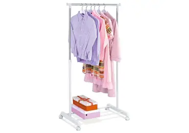 Stojan na šaty ORSINI, bílá/chrom