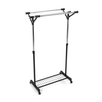 Stojan na šaty VORLEMSAR s výklopnými rameny, černý