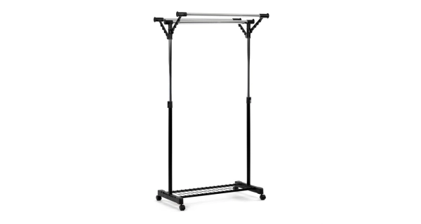 Stojan na šaty VORLEMSAR s výklopnými rameny, černý