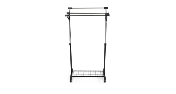 Stojan na šaty VORLEMSAR s výklopnými rameny, černý