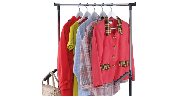 Stojan na šaty WASLALA, barva černá/chrom