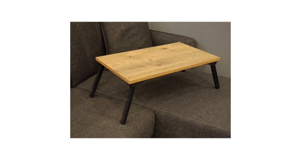 Stolek na notebook AVERNUS, atlantská borovice/černá