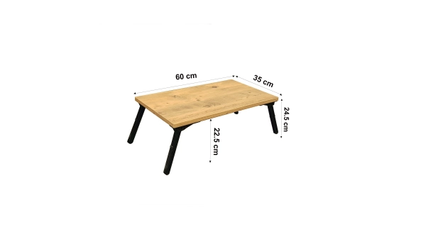 Stolek na notebook AVERNUS, atlantská borovice/černá