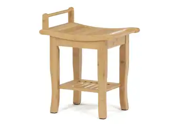 Stolička BELKALBEL, 2 police, masiv bambus, přírodní odstín