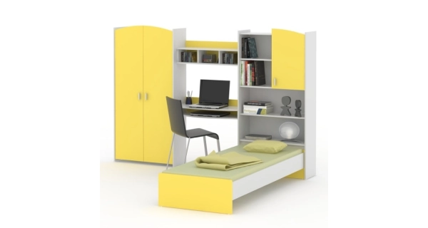 Stolový blok COLUMO, bílá/tangerine