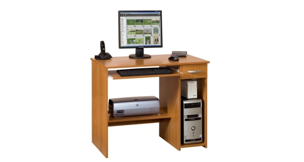 Studentský PC stůl POLDARY, olše, 5 let záruka