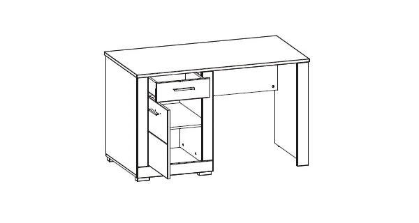 Studentský pokoj JAMASOTA 5, bílý mat/grafit
