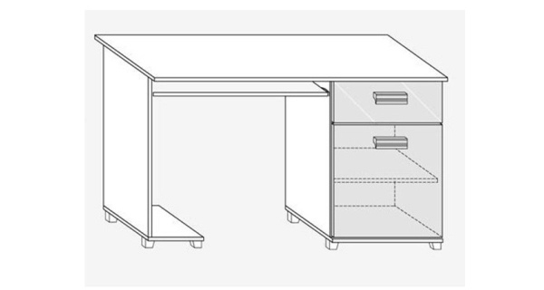 Studentský pokoj KEATING, bílá/černý lesk , 5 let záruka