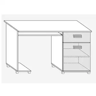 Studentský pokoj KEATING, dub sonoma/bílý lesk 