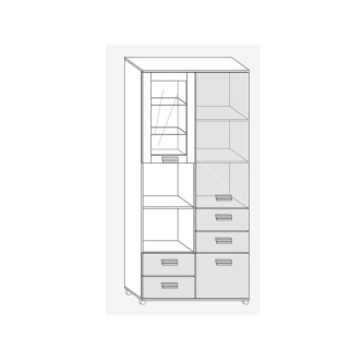 Studentský pokoj KEATING, dub sonoma/grafit, 5 let záruka