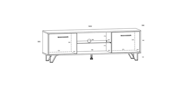 Studentský pokoj PRUDHOE 2, craft bílý/grafit