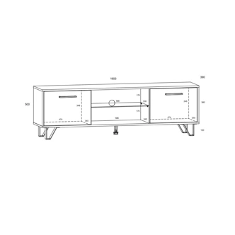 Studentský pokoj PRUDHOE 2, craft zlatý/craft bílý, 5 let záruka