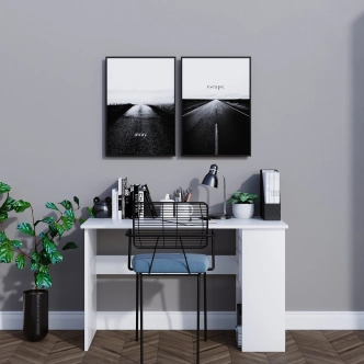 Studijní stůl ADELO, bílá