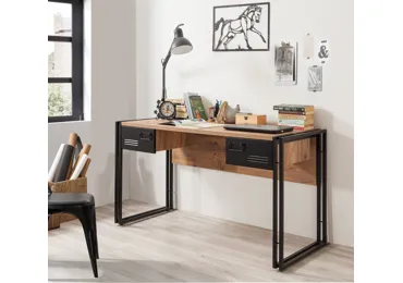 Studijní stůl ANSWER, atlantská borovice/černá