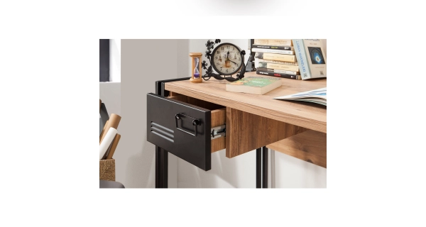 Studijní stůl ANSWER, atlantská borovice/černá