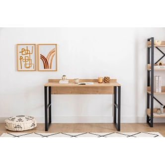 Studijní stůl AOTERAOA, dub safírový/černá