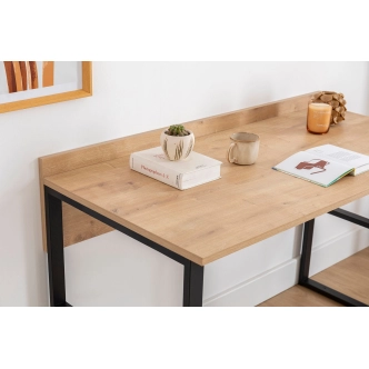 Studijní stůl AOTERAOA, dub safírový/černá